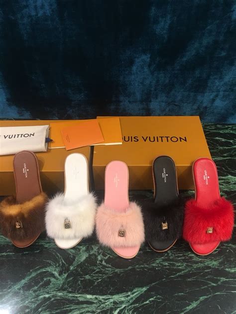 cheap louis vuitton slippers|louis vuitton slippers fluffy.